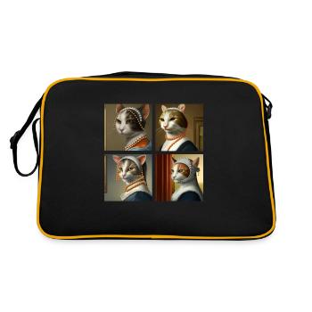 Histoire de l’art du chat - Sac Retro - noir/or - Dos
