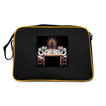 Histoire de l’art du chat - Sac Retro - noir/or - Dos
