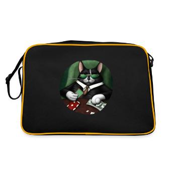 Chats Cartes à jouer - Sac Retro - noir/or - Dos