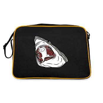 Chat mangeur de requins - Sac Retro - noir/or - Dos