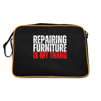 Rembourrage d’ameublement de restaurateur - Sac Retro - noir/or - Dos