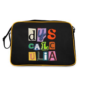 SPED Neurodiversity Dyscalculia - Retro Bag - black/gold - Back