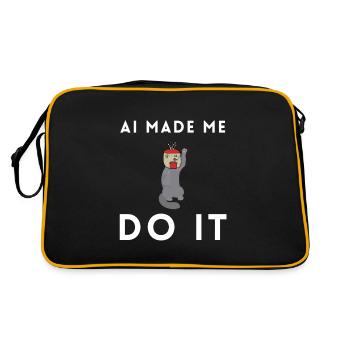 Artificial Intelligence Ai Chat - Retro Bag - black/gold - Back