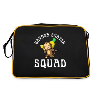 Weight Lifting Power Snatch - Retro Tasche - Schwarz/Gold - Hinten
