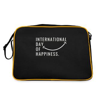 International Day Of Happiness - Retro Bag - black/gold - Back