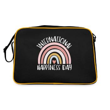 International Day Of Happiness - Retro Bag - black/gold - Back