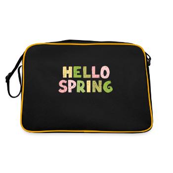 First Day Of Spring Equinox - Retro Tasche - Schwarz/Gold - Hinten