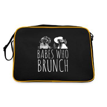 Babes Who Brunch Squat - Sac Retro - noir/or - Dos