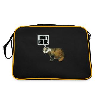 Honey Badger s’en fiche - Sac Retro - noir/or - Dos