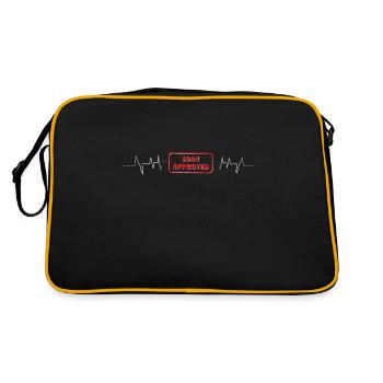 Loan Heartbeat - Loan Officer Mortgage Broker - Retro Tasche - Schwarz/Gold - Hinten