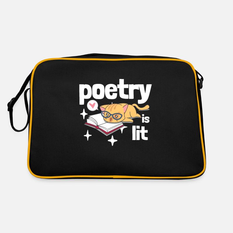 La poésie est éclairée Sac Retro