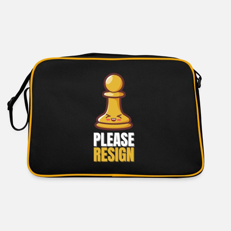 Chess Please Resign Retro Bag