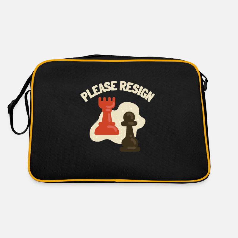 Chess Please Resign Retro Tasche