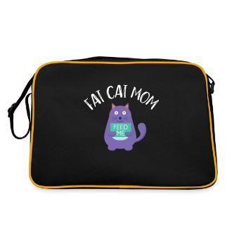 Fat Cat Obesity - Retro Bag - black/gold - Back