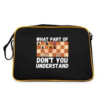 Chess Master Chess Club & 3 Way Chess Game - Sac Retro - noir/or - Dos