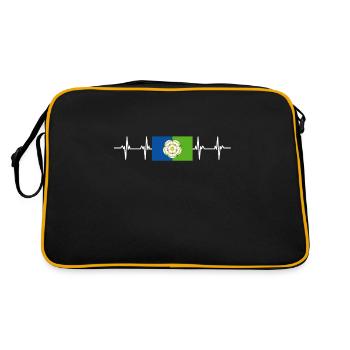United Kingdom East Riding of Yorkshire Flag - Retro Bag - black/gold - Back