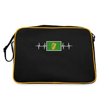 Irish Ireland Leinster Flag - Retro Bag - black/gold - Back