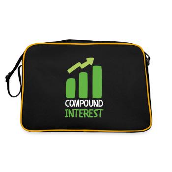 Investment Strategy Buy And Hold - Retro Bag - black/gold - Back