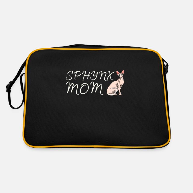 Sphynx Maman Chat Sans Poils Propriétaire de Chat Sac Retro