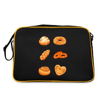 Rouleau à la cannelle et petits pains à la cannelle - Sac Retro - noir/or - Dos