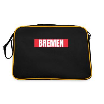 Bremen Town Musicians - Retro Tasche - Schwarz/Gold - Hinten