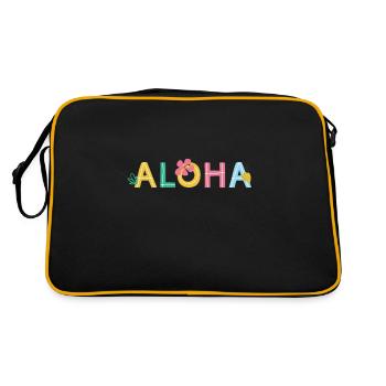 Waikiki Honolulu Island - Retro Bag - black/gold - Back