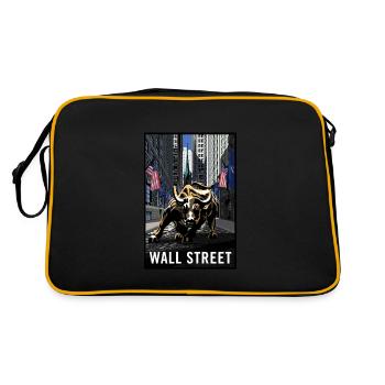 NY Stock Exchange Bull - Retro Bag - black/gold - Back