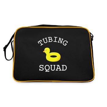 Summer Float Trip River Tube Tubing - Retro Tasche - Schwarz/Gold - Hinten