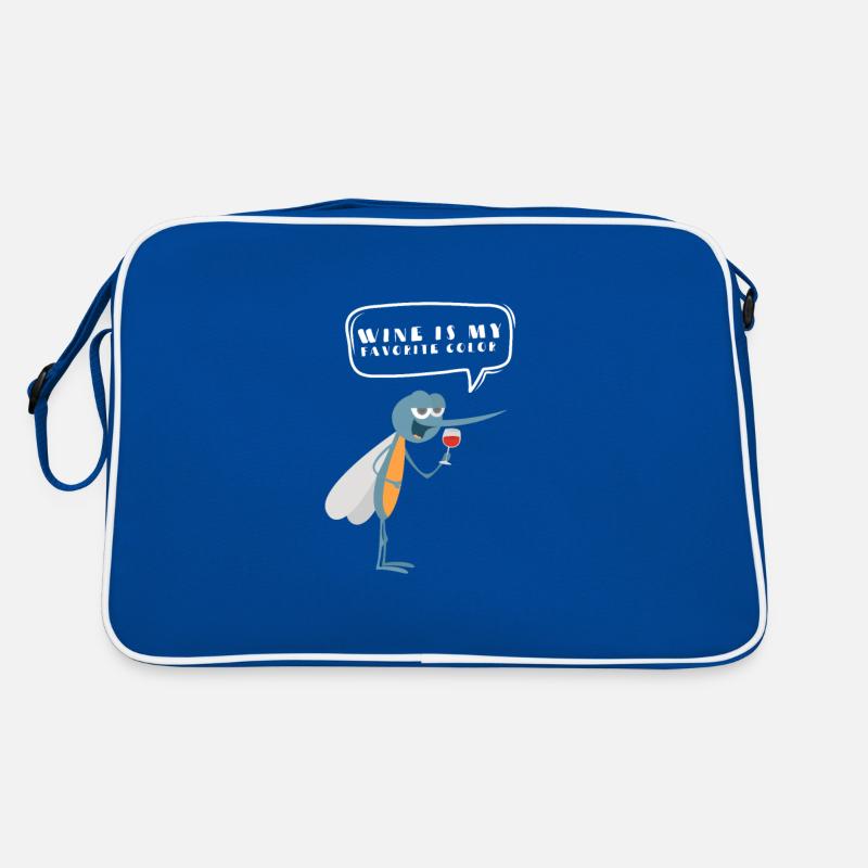 Dégustation de vin - Le vin est ma couleur préférée Sac Retro