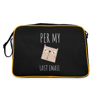 Bureau sarcastique - Par mon dernier e-mail - Sac Retro - noir/or - Dos