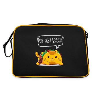 On Tuesday we eat tacos - Retro Bag - black/gold - Back