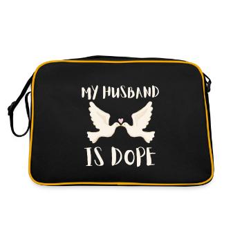 Matrimony - My Husband is - Retro Tasche - Schwarz/Gold - Hinten