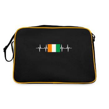 Drapeau africain - Côte d’Ivoire - Sac Retro - noir/or - Dos