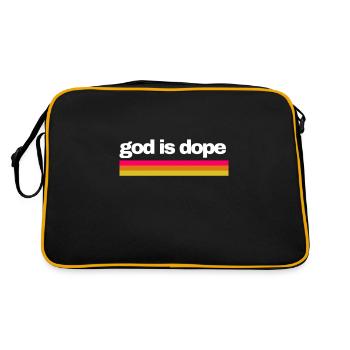 Christian - God Is Black And Red - Retro Bag - black/gold - Back