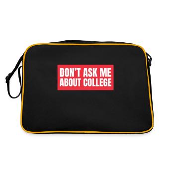 Ne me posez pas de questions sur l’université - Sac Retro - noir/or - Dos