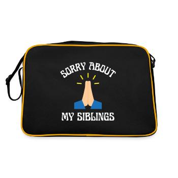 Chère maman, je suis désolé que tu aies dû élever mes frères et sœurs - Sac Retro - noir/or - Dos