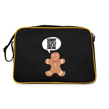 Chère maman, je suis désolé que tu aies dû élever mes frères et sœurs - Sac Retro - noir/or - Dos
