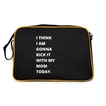 Je pense que je vais en parler à ma mère aujourd’hui - Sac Retro - noir/or - Dos