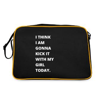 Je pense que je vais en parler à ma mère aujourd’hui - Sac Retro - noir/or - Dos