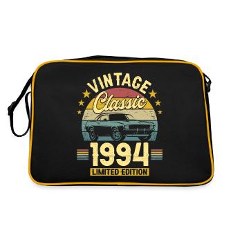 Vintage Car Year 1994 30 Years Anniversary - Retro Bag - black/gold - Back