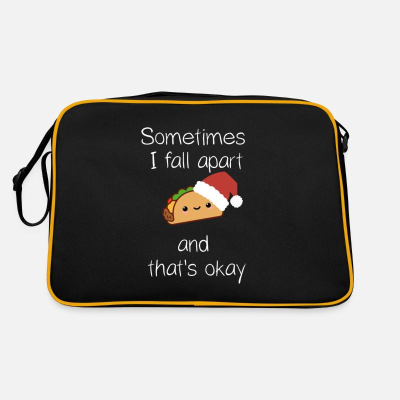 Sometimes I Fall Apart Taco Christmas Taco Retro Bag
