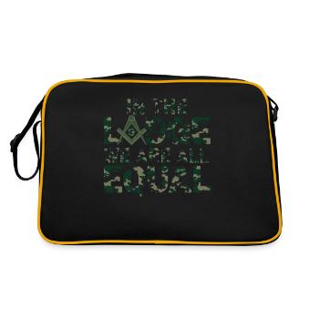 Maçon Maçon Maçon Camo Franc-maçon - Sac Retro - noir/or - Dos