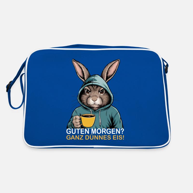 Good morning very thin funny rabbit Retro Bag