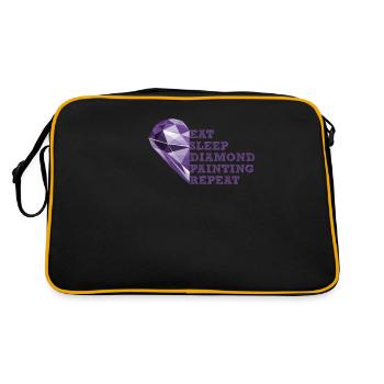 Painting Diamonds Diamond Painting Art - Retro Bag - black/gold - Back