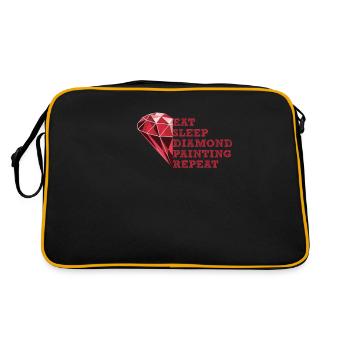 Painting Diamonds Diamond Painting Art - Retro Bag - black/gold - Back