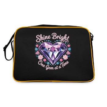 Painting Diamonds Diamond Painting Art - Retro Bag - black/gold - Back