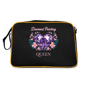 Painting Diamonds Diamond Painting Art - Retro Bag - black/gold - Back