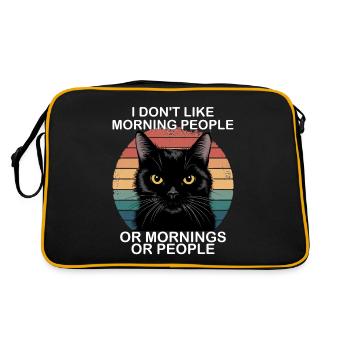 Drôle de chat noir - Sac Retro - noir/or - Dos