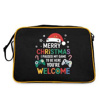 Gamer Gaming Gamer Gaming Noël - Sac Retro - noir/or - Dos
