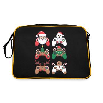 Gamer Gaming Gamer Gaming Noël - Sac Retro - noir/or - Dos